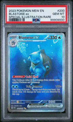 2023 Pokemon mew 151 BLASTOISE eX SIR PSA 10 #200/165 Special Illustration Rare - Image 1