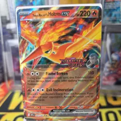 🔥❗Pokemon TCG Team Rockets Moltres EX 31/182 Holo Rare Destined Rivals Stamped - Image 1
