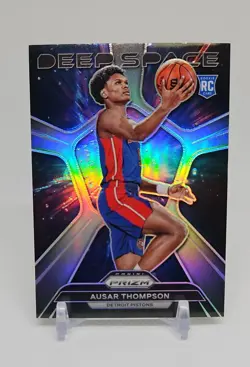 2023-24 Panini Prizm - Deep Space Ausar Thompson #5 Silver Prizm (RC) Pistons 🏀 - Image 1