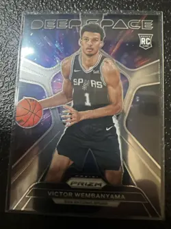 2023-24 Panini Prizm - Deep Space Victor Wembanyama #1 Silver Prizm (RC) - Image 2
