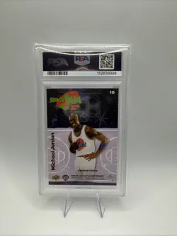 2026 Uppder Deck Space Jam 30th Anniversary Michael Jordan Cosmos Purple PSA (9) - Image 2