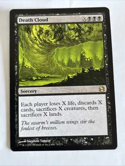 MTG Death Cloud, Light Play, English Modern Masters - Image 1