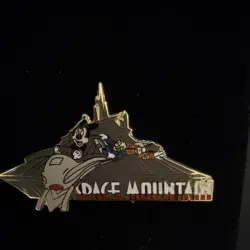 Disney Space Mountain Mickey Mouse Pin Single Attraction Collectible Y2K 2000 - Image 1