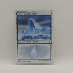 Snow-Covered Island (White Border) - Mystery Booster 2 (MB2)(117) - MTG NM Mint - Image 1