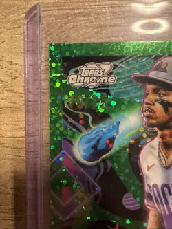 2025 Topps Cosmic Chrome - Adael Amador #97 Green Space Dust Refractor /75 (RC) - Image 2