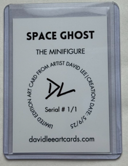Space Ghost Limited Edition Artist Signed “The Minifigure” Refractor Card 1/1 - Image 2