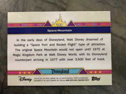 2025 Topps Disneyland 70th Anniv. Space Mountain Concept Art Blue Foil 24/99 - Image 2
