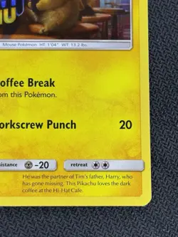 Pokemon TCG Detective Pikachu Stamped SM190 Black Star Promo - Image 4