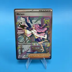 Pokemon TCG Miriam Scarlet & Violet Holo Card 251/198 Special Illustration Rare - Image 1