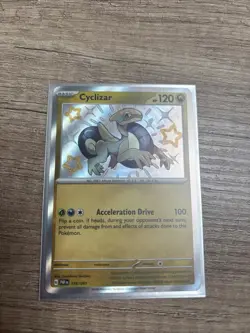 Pokemon Cyclizar TCG Scarlet Violet Paldean Fates Shiny Card 195/091 - Image 1