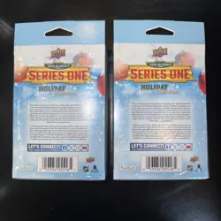 (2)2025-26 Upper Deck Series 1 Holiday Edition Hanger BoxExclusive*SP*Young Guns - Image 2