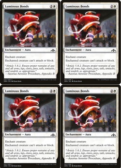 Luminous Bonds X4 Guilds of Ravnica #21 MTG Magic the Gathering NM 2Fire Games - Image 1