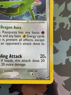Pokemon TCG Rayquaza EX Deoxys 22/107 Holo Holo Rare - Image 4