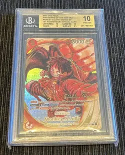 One Piece BGS 10 Monkey D. Luffy #ST01-012 Oda Signed 1st anniversary 2023 ENG - Image 2