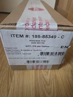 Pokemon TCG Paldea Evolved Booster Box Case 6x Booster Boxes Factory Sealed - Image 2