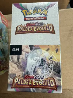 Pokemon TCG Paldea Evolved Half Booster Box 18 Packs Brand New Sealed - Image 1