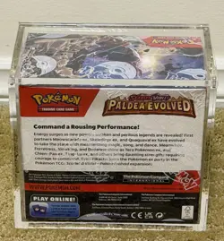 Pokemon TCG S&V Paldea Evolved Booster Box SEALED 36 Boosters with Acrylic Case - Image 2
