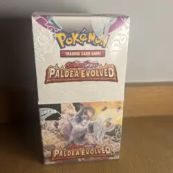 Pokemon TCG Paldea Evolved Half Booster Box - Factory Sealed (18 packs) - Image 1