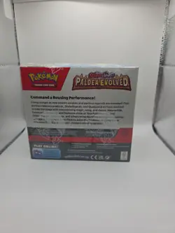 Pokemon TCG S&V Paldea Evolved Booster Box + Acrylic Case FACTORY SEALED - Image 5