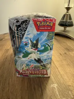 Pokemon TCG Paldea Evolved Booster Box – Factory Sealed (Tear in Shrink Wrap) - Image 2