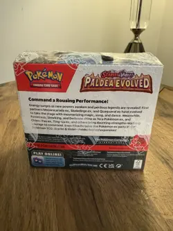 Pokemon TCG Paldea Evolved Booster Box – Factory Sealed (Tear in Shrink Wrap) - Image 3