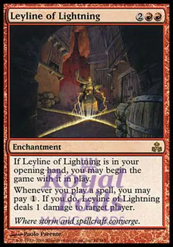 Leyline of Lightning 1x FOIL GPT MTG Guildpact Rare NM red - Image 1
