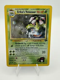 Pokemon TCG Erika's Venusaur Gym Challenge Holo Card 4/132 Unlimited Rare - HP - Image 1