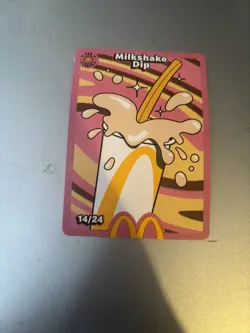 Milkshake dip Card McDonalds 14/24 Unredeemed 2026 Trading Card - Image 1
