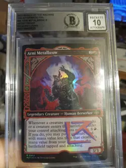 MTG 2023 March of the Machine Legendary Human Berserker #66 AP sketch 10/10 - Image 1