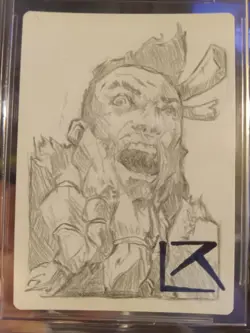MTG 2023 March of the Machine Legendary Human Berserker #66 AP sketch 10/10 - Image 3