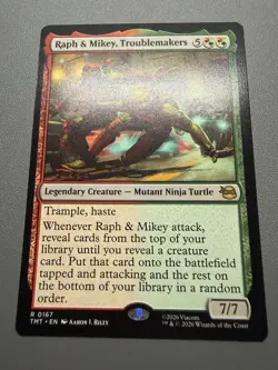 Raph & Mikey, Troublemakers R 0167 MTG TMT TMNT REGULAR NM/M - Image 1