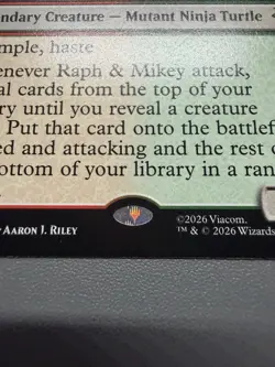 Raph & Mikey, Troublemakers R 0167 MTG TMT TMNT REGULAR NM/M - Image 3