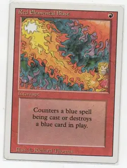 MTG: Revised Edition: Red Elemental Blast: Lightly Played Condition - Image 1