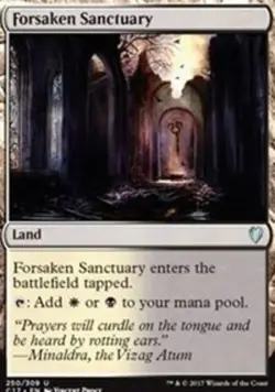 1x Forsaken Sanctuary MTG Commander 2017 NM Magic Regular - Image 1