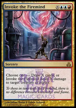 Invoke the Firemind 1x FOIL GPT MTG Guildpact Rare MINT blue red - Image 1