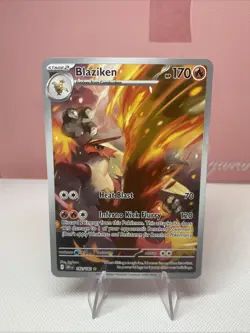 Blaziken 192/182 Destined Rivals Illustration Rare 2025 Pokemon TCG Card NM - Image 1