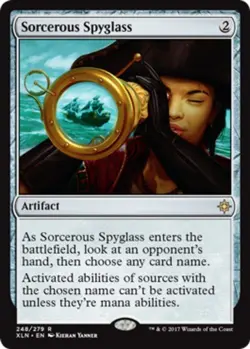 1x Sorcerous Spyglass MTG Ixalan NM Magic Regular - Image 1