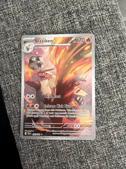 Pokemon TCG Blaziken 192/182 Destined Rivals Illustration Rare Card - Image 1
