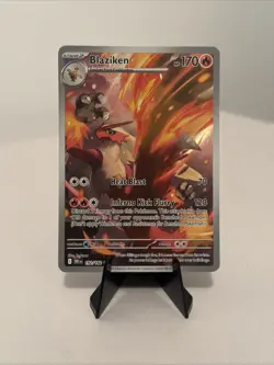 Pokemon TCG Blaziken 192/182 Destined Rivals Illustration Rare Card - Image 1