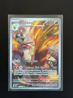 Pokemon TCG Blaziken 192/182 Destined Rivals Illustration Rare Card, Near Mint - Image 1