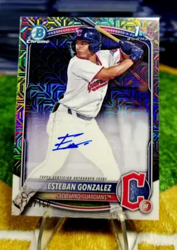2025 Bowman Chrome Esteban Gonzalez 1st Auto /150 Guardians - Image 1