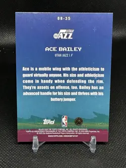2025-26 Topps Flagship Ace Bailey #8B-35 - 8-Bit Ballers Holofoil (SP, RC) - Image 2