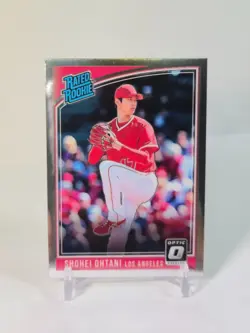 2018 Panini Donruss Optic- Rated Rookie Shohei Ohtani #176 Angels Pitching SP RC - Image 1
