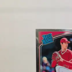 2018 Panini Donruss Optic- Rated Rookie Shohei Ohtani #176 Angels Pitching SP RC - Image 3