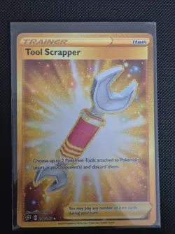 Pokemon TCG Tool Scrapper 208/192 Rebel Clash Secret Rare Gold Card - Image 1