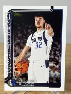 2025-26 Topps NBA Flagship Cooper Flagg Golden Mirror Variation #201 SSP RC - Image 1