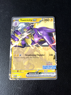 Pokemon Card Toxtricity ex SVP EN 215 Promo Illustration Contest 2024 - Image 1