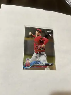 2018 TOPPS CHROME UPDATE SHOHEI OHTANI RC ROOKIE PITCHING DODGERS MVP GOAT - Image 1