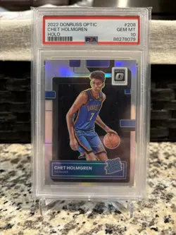 2022 Panini Donruss Optic Holo Rated Rookie Chet Holmgren #208 PSA 10 - Image 1