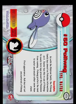 Pokemon Card - Poliwag Topps Chrome TV Animation Edition 60 Foil - Image 2